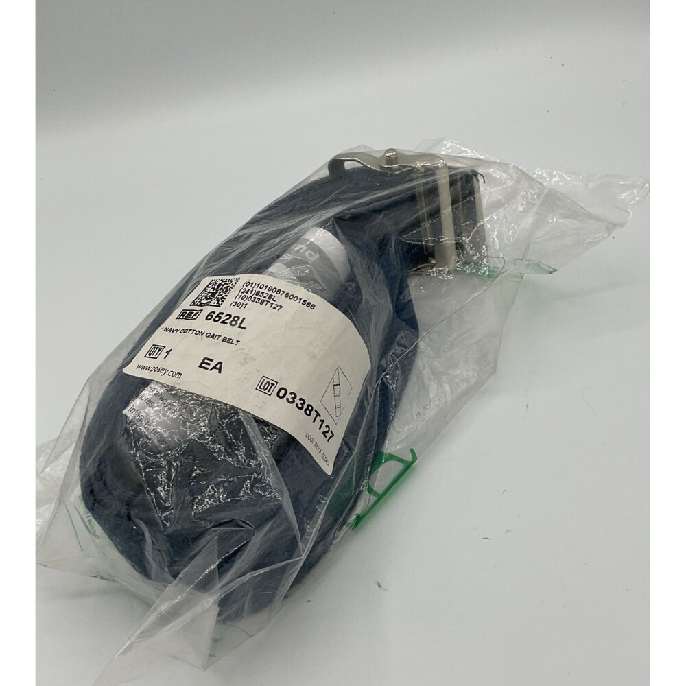 Posey Navy Cotton Gait Belt 6528L - NEW Unopened.